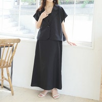 これだけあれば涼しく/華奢着痩せ 選べる2タイプ シャツ × キャミワンピース アンサンブル
