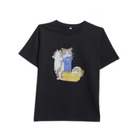 オノマイ ソフトクリーム猫 ダンボール猫 Tシャツ