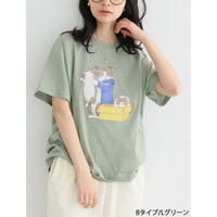オノマイ ソフトクリーム猫 ダンボール猫 Tシャツ
