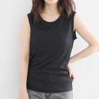 サラ肌 ブラトップ シリーズ　締め付けない リブ タンクトップ