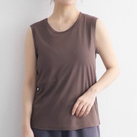 サラ肌 ブラトップ シリーズ　締め付けない リブ タンクトップ