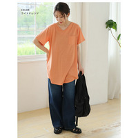 汗ジミ防止 ポケット付き チュニック Tシャツ