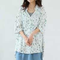 スラっと楽ちん ひんやり リラックス シャツ チュニック