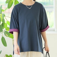 見た目も着心地もcool！ 天才！ 理想映え 配色 ゆるシルエット ルーズ Tシャツ