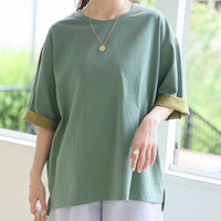 見た目も着心地もcool！ 天才！ 理想映え 配色 ゆるシルエット ルーズ Tシャツ