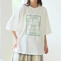 選べるロゴデザイン♪ 刺繍×ロゴ オーバーTシャツ