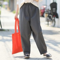 サラ綿パンツ ワンピのお供に穿くパンツ 綿100％ テーパードパンツ