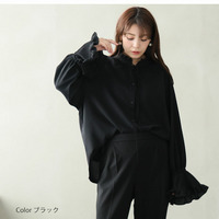 袖フリル ブラウス