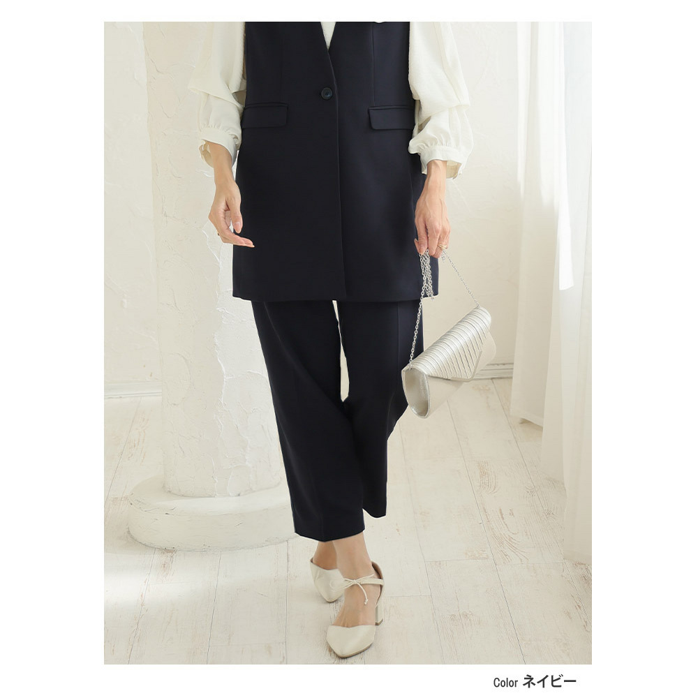 伸び楽 ストレッチ テーパードパンツ1