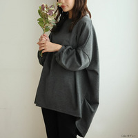 裾タック使い ドルマン チュニック