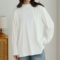 スゴっ! 裏技 首元苦しくない！ 選べるネック リブ トップス 抗菌防臭