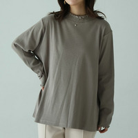 スゴっ! 裏技 首元苦しくない！ 選べるネック リブ トップス 抗菌防臭