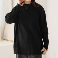 スゴっ! 裏技 首元苦しくない！ 選べるネック リブ トップス 抗菌防臭