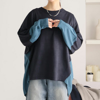 可愛いだけじゃない！ 厚すぎないのが着やすい！ 配色デザイン ゆる ニット