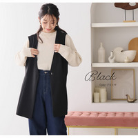 360ストレッチ ペプラム ジレ