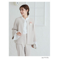 伸び楽 ストレッチ ケープ風 ジャケット