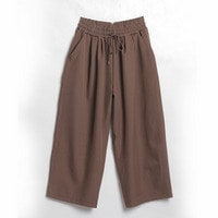 ラクして高見え！ 着痩せ とろみ フロントタックで楽ちん イージーワイドパンツ