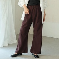 【着やせ】選べる2丈 さらっと美脚 ゆるカーブ ストレッチ パンツ 大きいサイズ