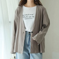 【超伸びシリーズ】 ぐんぐん伸びる ノーカラー ストレッチジャケット 大きいサイズ