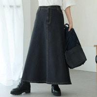 感激ストレッチ！ Ａライン デニムスカート