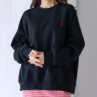 【U.S. POLO ASSN.】キレイ見え スウェット アンチピリング付き 裏起毛 トレーナー