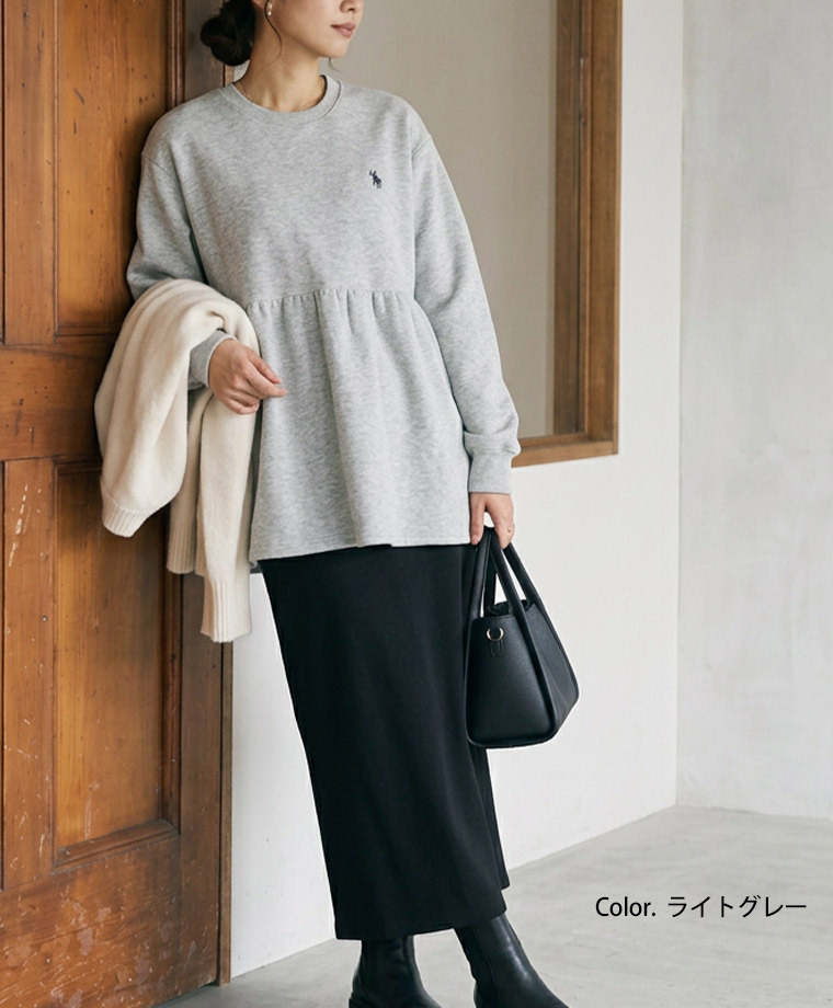 【U.S. POLO ASSN.】ぺプラム トップス スウェット アンチピリング付き11