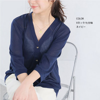 新色追加!! 長袖 ・ 七分袖 ・ 半袖 シンプル カーディガン