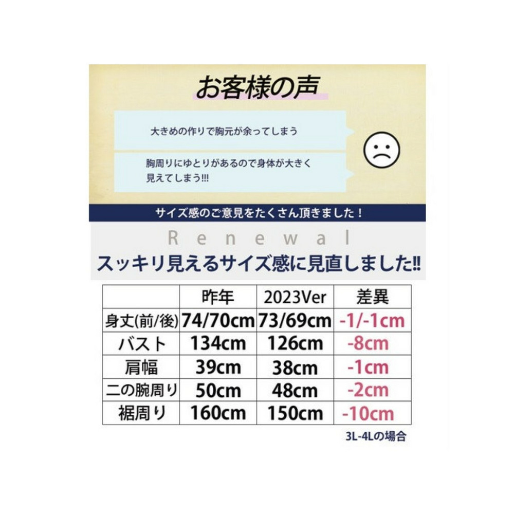 フロントタック 体型カバー トップス / 大きいサイズ ハッピーマリリン10