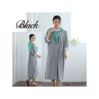 五分袖  ストライプワンピース / 大きいサイズ ハッピーマリリン