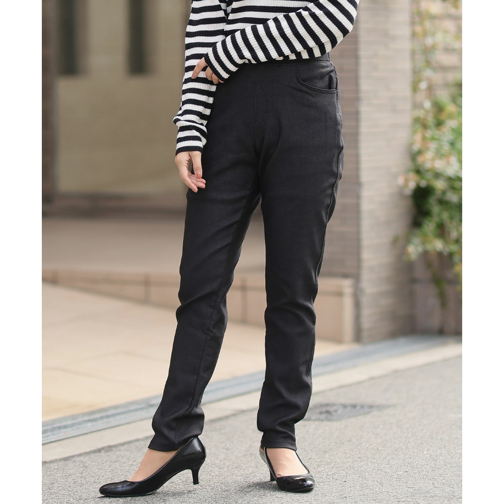 【再入荷】【裏起毛】裏起毛ストレッチウエストゴムパンツ / 大きいサイズ ハッピーマリリン1