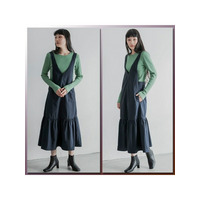 ＬＵＭＦＯＲＬＥベルテッドデザイン ティアード フレア ナイロン ジャンスカ / 大きいサイズ ハッピーマリリン