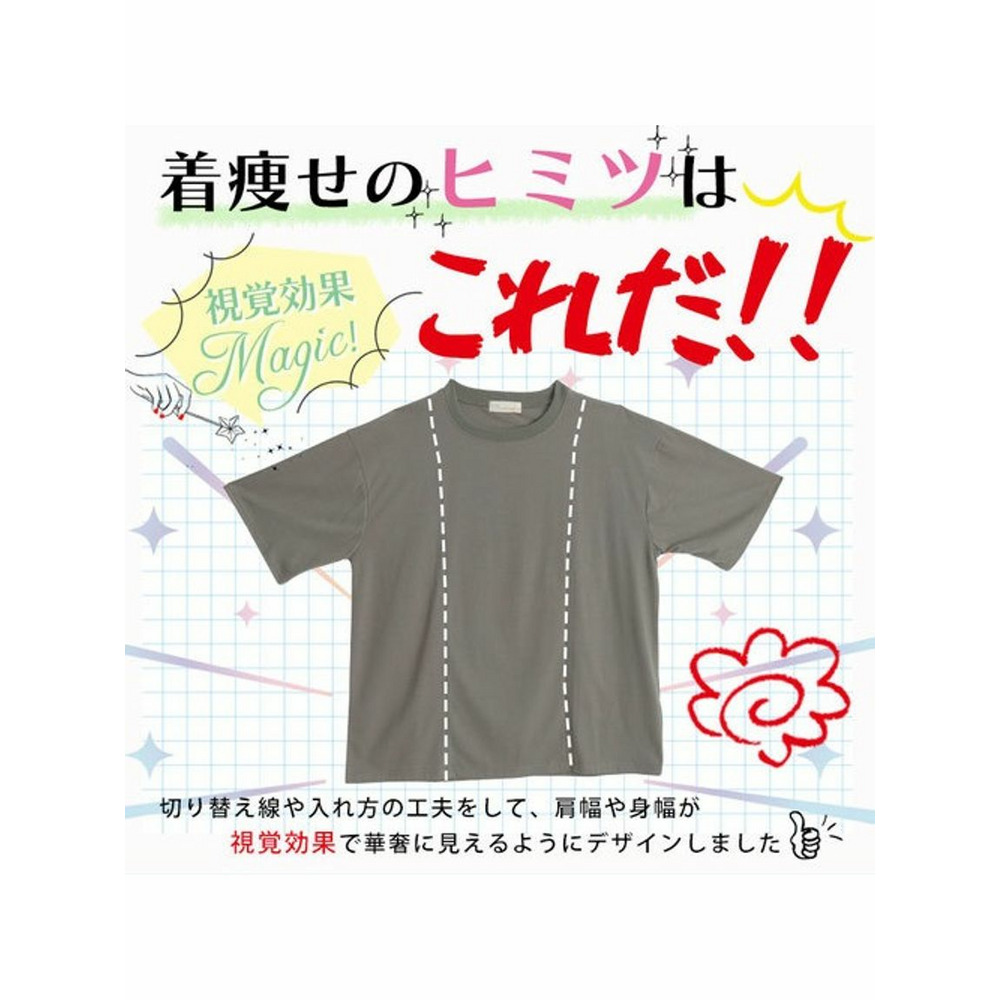 視覚効果ベーシックゆるサイズＴシャツ / 大きいサイズ ハッピーマリリン6