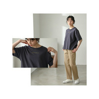 刺しゅう　コットン　ロゴＴシャツ / 大きいサイズ ハッピーマリリン