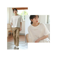 刺しゅう　コットン　ロゴＴシャツ / 大きいサイズ ハッピーマリリン