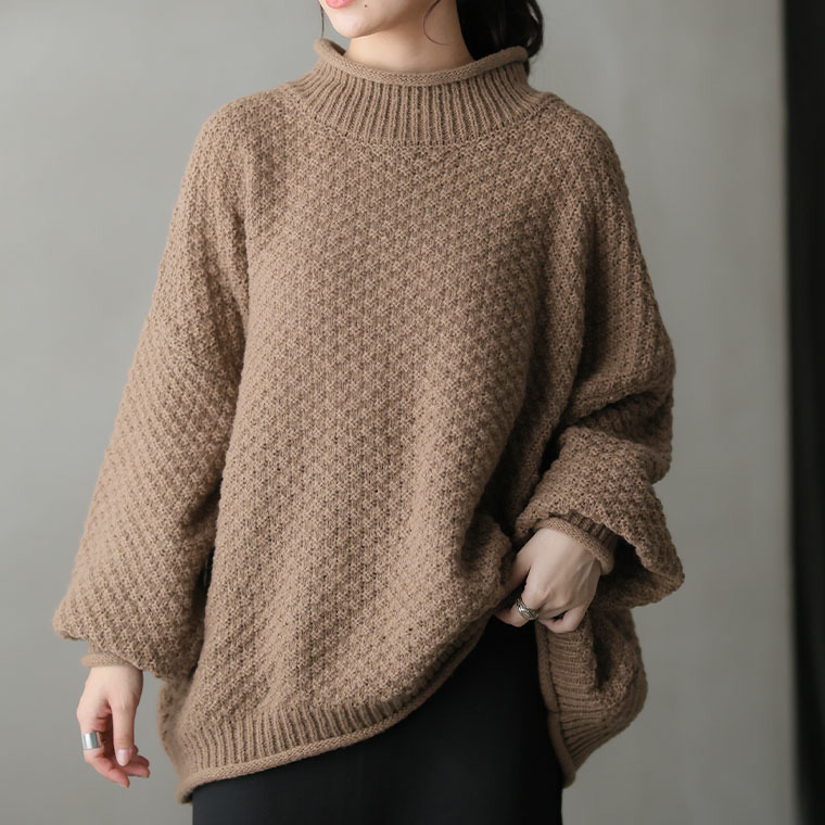 新色追加!! 苦しくない バスケット編み チャンキーニット1