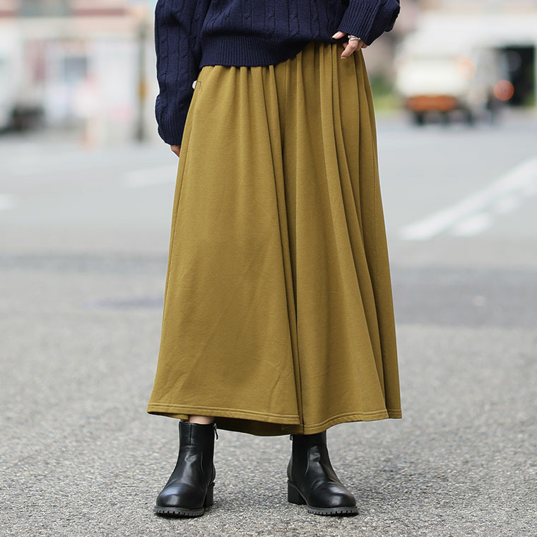 新色追加!! 暖かいのに着ぶくれない 温柔 身長別で選べる 裏起毛 ワイドパンツ1