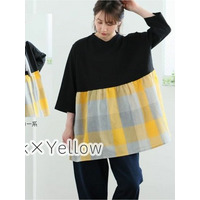 Pastel Leaf　チェックチュニック / 大きいサイズ ハッピーマリリン