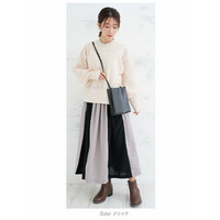 Pastel Leaf 切替ギャザースカート / 大きいサイズ ハッピーマリリン