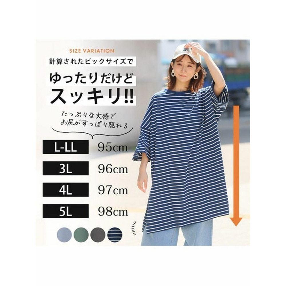 USAコットン七分袖ＢＩＧ－Ｔシャツ / 大きいサイズ ハッピーマリリン11