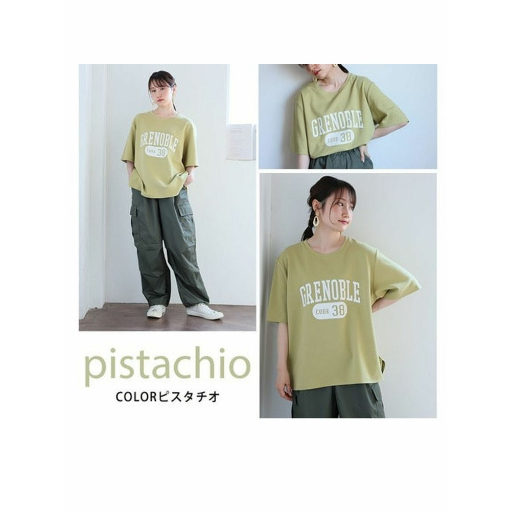 ハッピーさらりんカレッジプリントＴシャツ / 大きいサイズ ハッピーマリリン19