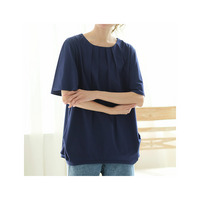 Rin 綺麗を追求！ お腹スッキリ 大人の為の セミシルケット 美人 フロントタック Tシャツ