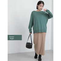 ボートネック ニット / 大きいサイズ Rin