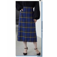 Rin　細魅せチェックツイードスカート / 大きいサイズ Rin