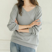 Rin　シンプルＶネックニット / 大きいサイズ Rin