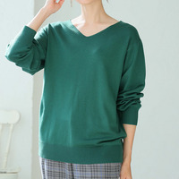 Rin　シンプルＶネックニット / 大きいサイズ Rin