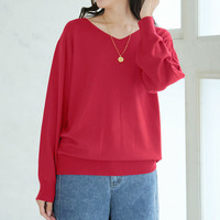 Rin 綺麗を追求 毛玉にならない サイズ感にこだわった シンプル Vネック ニット プルオーバー 毛玉レス