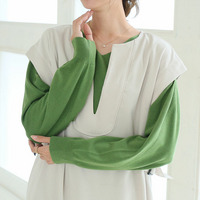 Rin 綺麗を追求 毛玉にならない サイズ感にこだわった シンプル Vネック ニット プルオーバー 毛玉レス