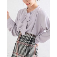 Rin　大人美人な洗練リボンタイブラウス / 大きいサイズ Rin