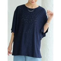 Rin ストレッチ袖下スリットカットソー / 大きいサイズ Rin