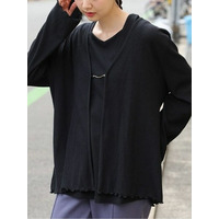 Rin テレコリブアンサンブルカットソー / 大きいサイズ Rin